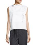 Chantilly Sleeveless Poplin Blouse