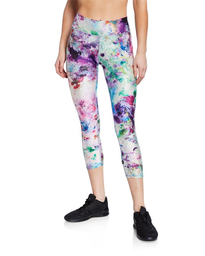 Tall Band Printed Performance Capri