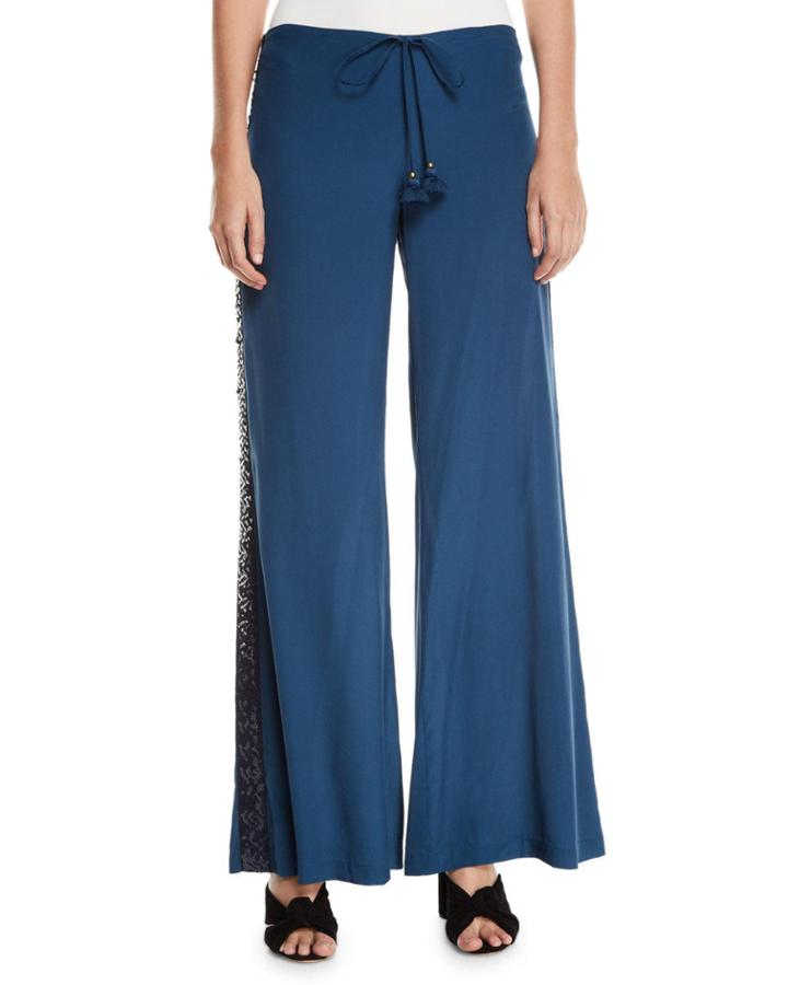 Estela Sequin-striped Wide