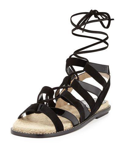 Suede & Patent Espadrille