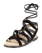 Suede & Patent Espadrille