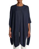 Merino Wool Jacquard Knit Wrap W/