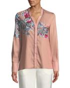 Serpant-print Button-front