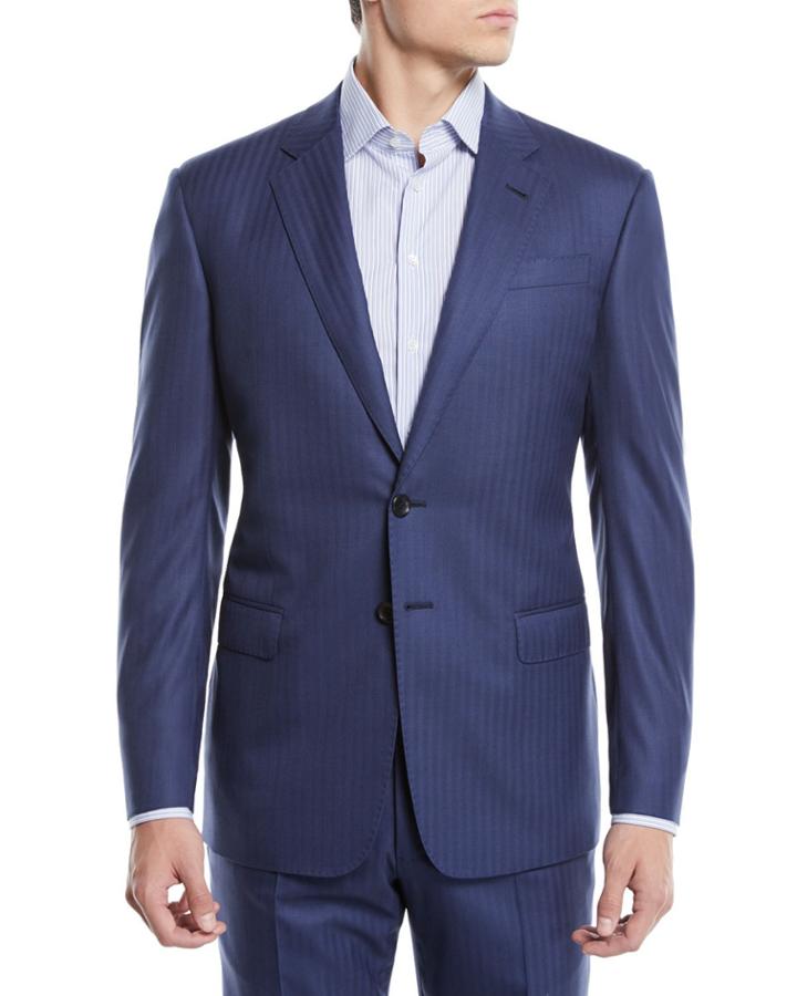 Men's Two-piece Herringbone Super
