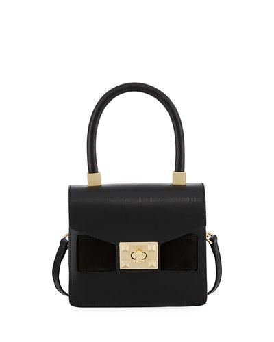 Arlette Palmellato Leather Frame Bag