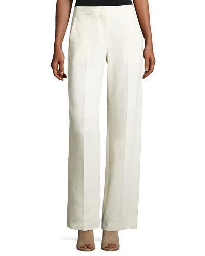 Flare-leg Pants, Ivory