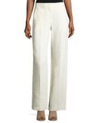 Flare-leg Pants, Ivory