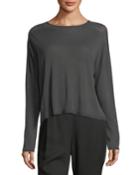 Seamless Sleek Funnel-neck Top,