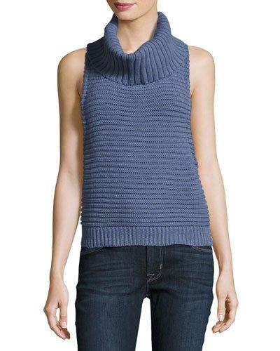 Parisian Nights Turtleneck Sleeveless Top,