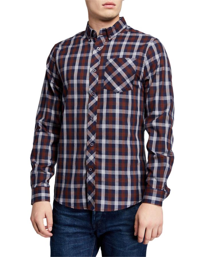 Men's Check Long-sleeve