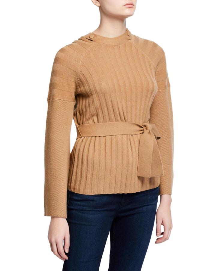 Dorise Flare-sleeve Tie-waist