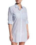 Ticking Stripe Boyfriend Beach