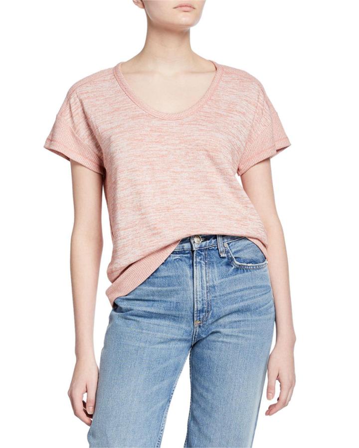 Ramona Space-dyed Short-sleeve Tee