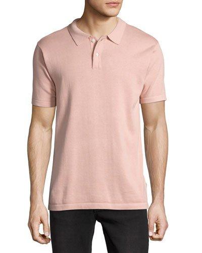 Aim Light-knit Polo Sweater,