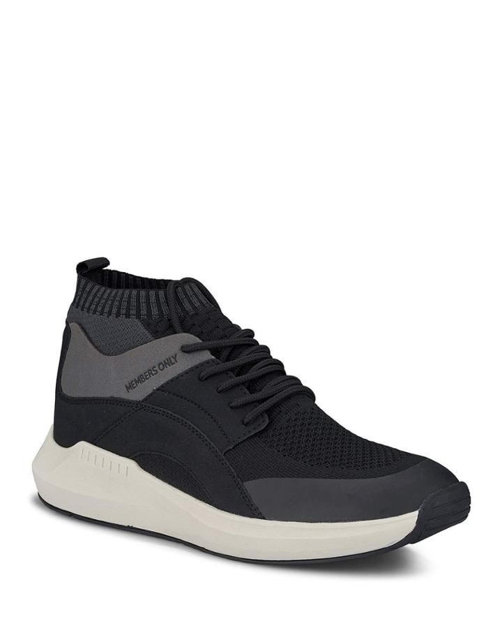 Men's Mesh Sock Sneakers, Black