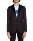 Evolution Eve Peak-lapel Evening Jacket, Navy