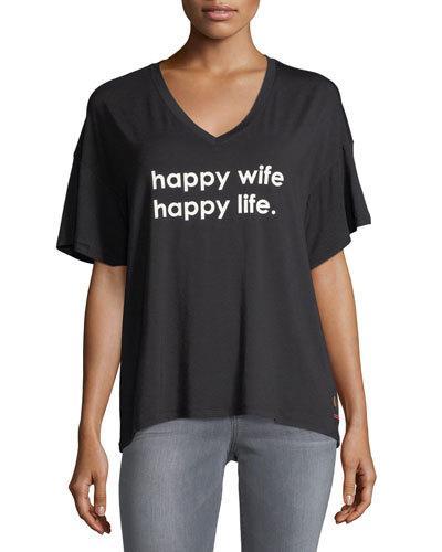 Mia Happy Wife Graphic Tee