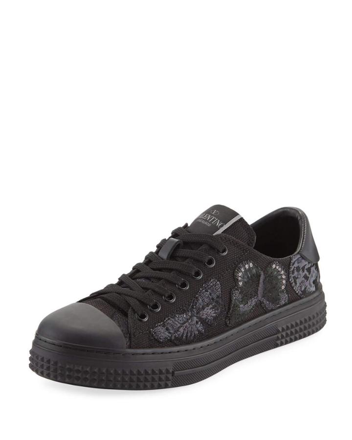 Camu Butterfly Canvas Low-top