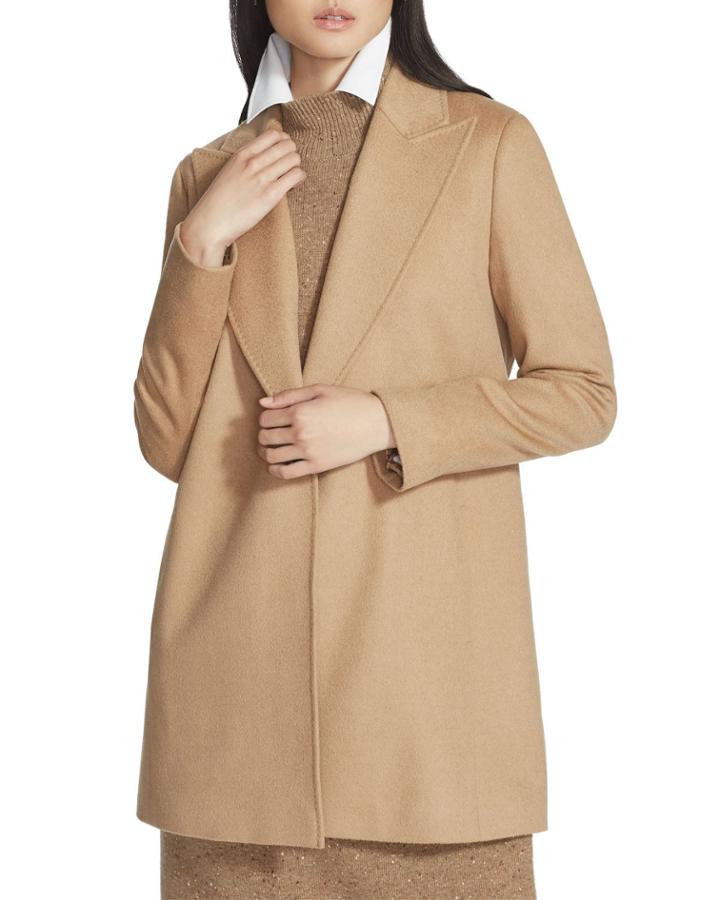 Kourt One-button Camel Hair Jacket