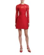 Scalloped Lace Inset Cocktail Dress