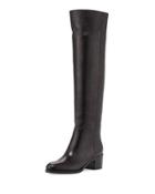 Vip Leather Over-the-knee Boot, Black
