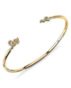 14k Diamond Pave Spit Love Bangle