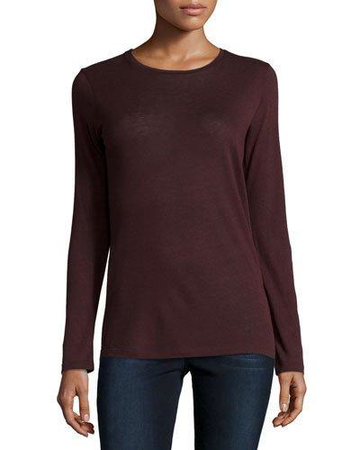 Cotton/cashmere Long-sleeve Crewneck Pullover