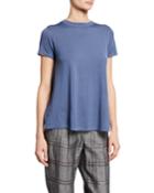 Cashmere-wool Short-sleeve T-shirt