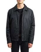 Men's Grant Water-resistant Coaches Jacket, Black