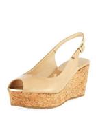 Praise Patent Slingback Wedge