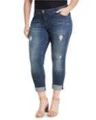 Catherine Roll-cuff Boyfriend Jeans,