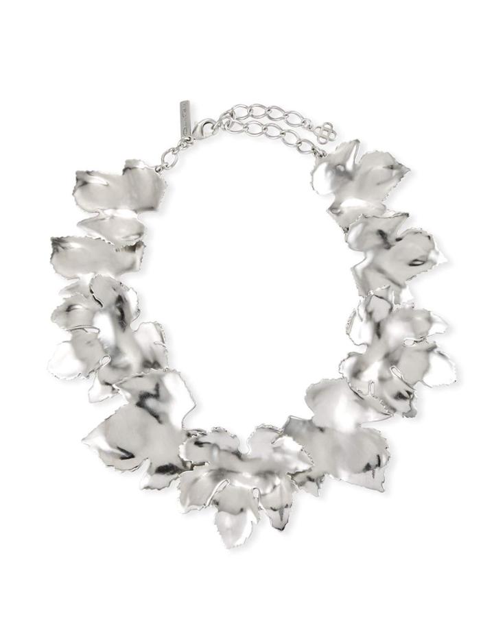 Grape Leaf Collar Necklace