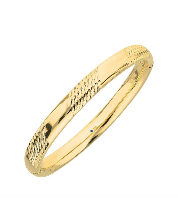 Diamond-cut Bangle Bracelet