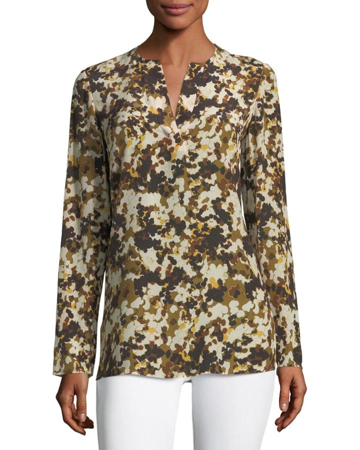 Zalina Long-sleeve Earthen Texture