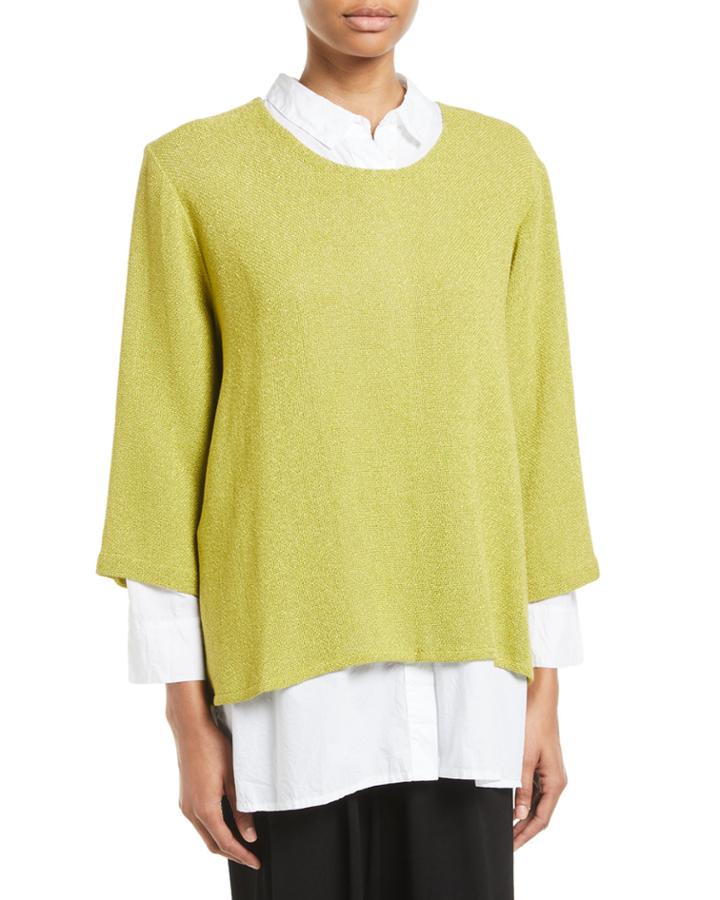 Banuni Scoop-neck Boucle Top