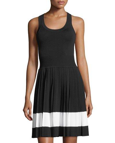 Racerback Pleated Dress