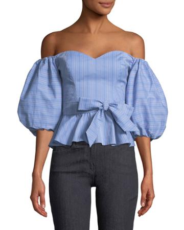 Brunella Off-the-shoulder Sweetheart Blouse