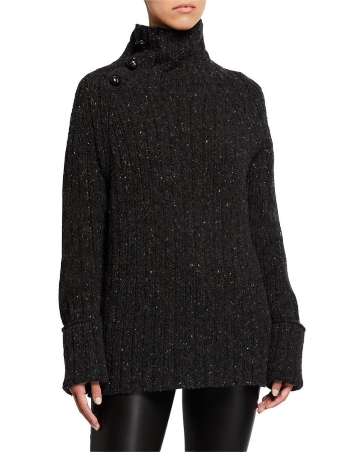 Klark Metallic Turtleneck