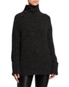 Klark Metallic Turtleneck
