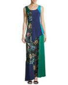 Sleeveless Scoop-neck 2-layer A-line Dress