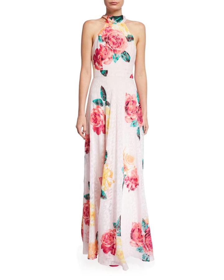 Floral And Animal Print Halter