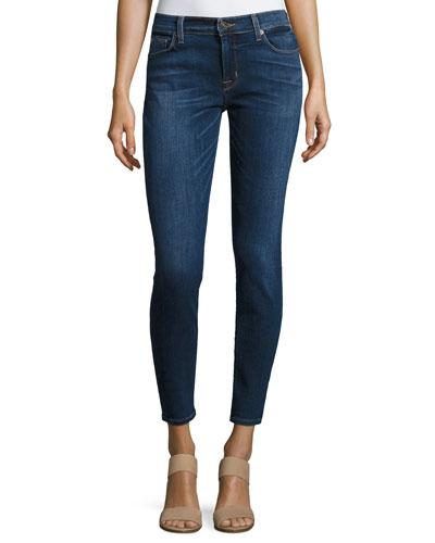 Krista Ankle Skinny Jeans, Dark Blue