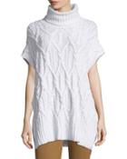Boseley C Auroral Cable-knit Short-sleeve
