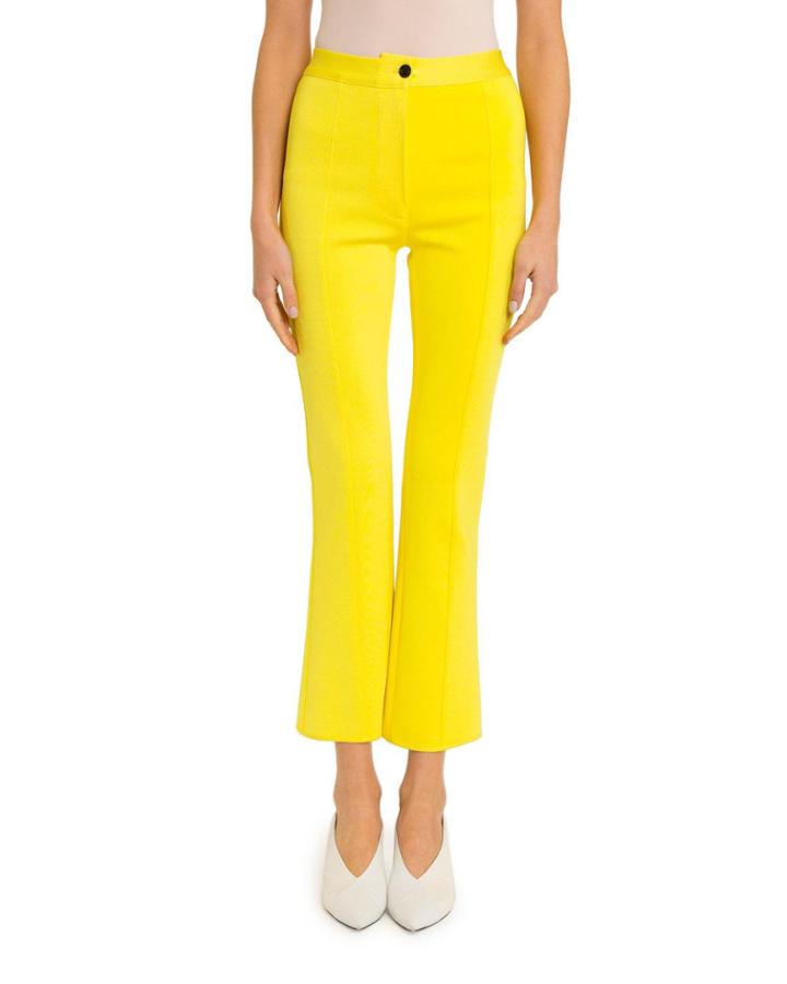 Flared Knit Trousers