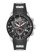Men's 44mm Chronograph Watch W/ Rubber