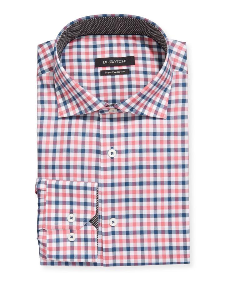 Men's Plaid-print Dress