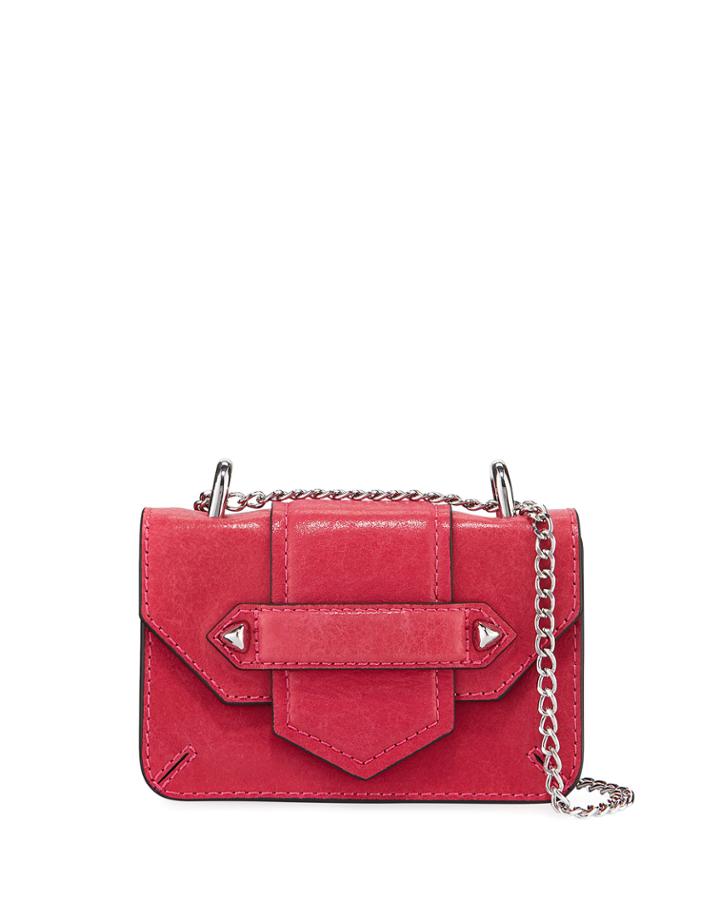 Casey Leather Chain Crossbody Bag (silvertone Hardware)