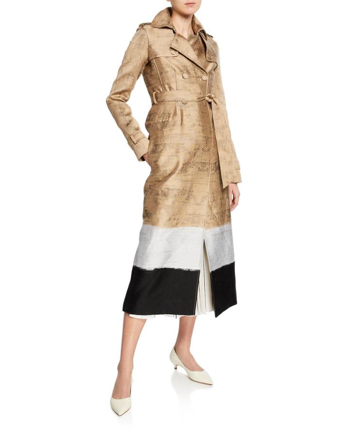 Ceuta Colorblocked Trench Coat