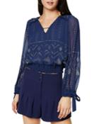 Leeor Embellished Long-sleeve Top