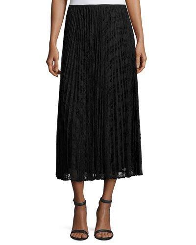 Dorothy Pleated Devore Midi
